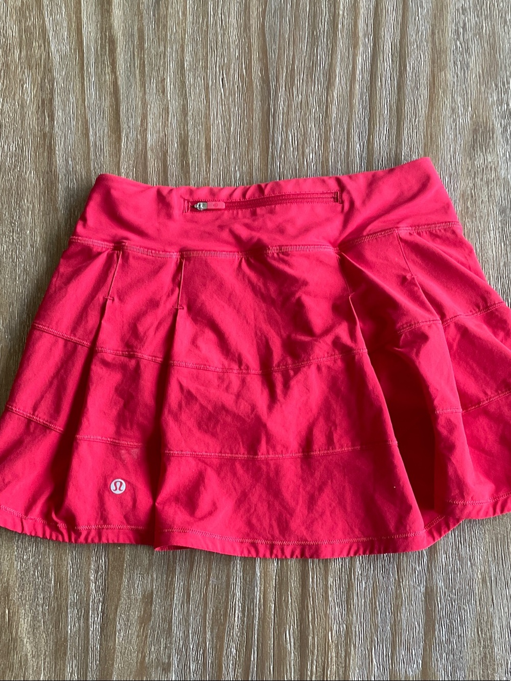 Lululemon red Skater Skirt with Back Zip Pocket